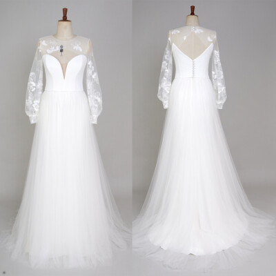 Wedding Dresses Topper Jackets Bride Lace Appliques Long Sleeves Accessories