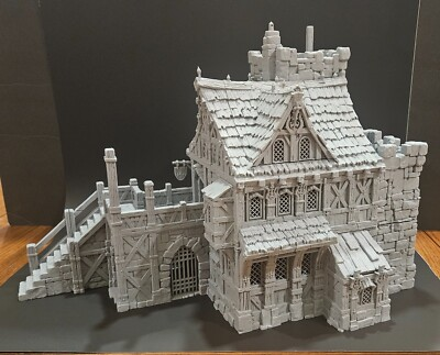 #ad #ad Kingdom of Guardia Knight#x27;s Keep Inn 32mm Scale Building for Damp;D RPG Mordheim $124.99