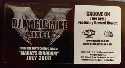 DJ Magic Mike    Groove On feat. Howard Hewett Restless Records DJ 12'' FAST SHIP