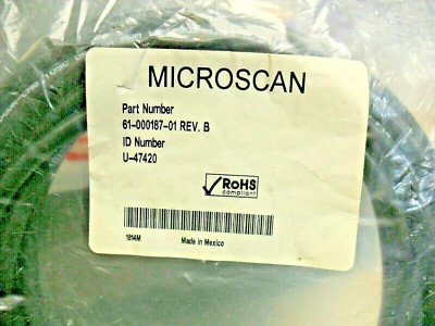 MICROSAN  61-000187-01 Cable 5 Pin M12 Female to Flying Leads 5M  U-47420  black