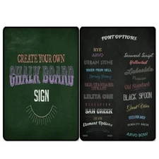 Chalkboard Blackboard Custom Create Your Own Sign