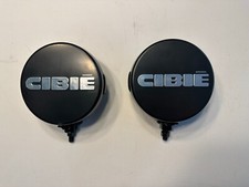 Pair Of New Cibie Fog Lamp Light Assembly Clear Lens With Covers