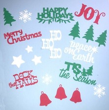 Christmas Die Cut Assortment - 20 pcs. Any Color, Scrapbooking, Card Making