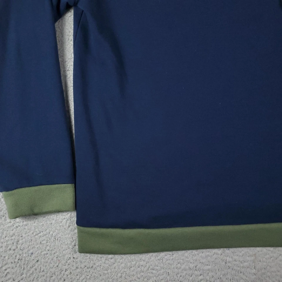 Suéter Onia Para Hombre Talla XL Azul Verde Bolsillo Informal Pullover Sudadera Foto 3 de 4