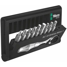 WERA 05073645001 Bit Set and Bit Ratchet (10 Pieces)
