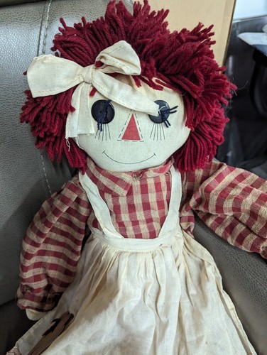Vintage Raggedy Ann Puppe 27" Zoll braucht eine gute Reinigung - Bild 2 von 5