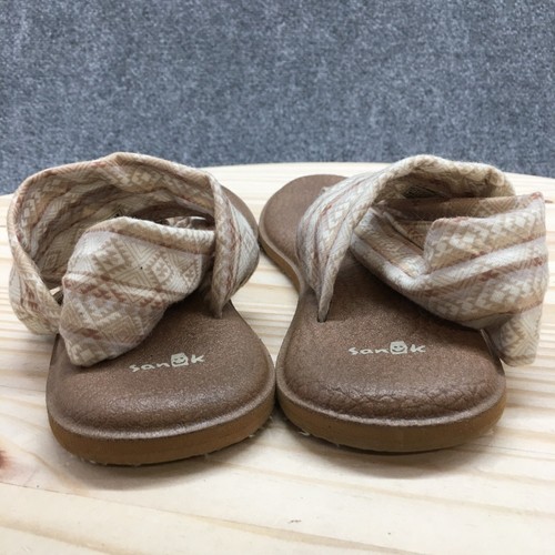 Sanuk Sandals Womens 10 Yoga Sling Casual Slingback Flip Flops SWS10535 Brown - Picture 8 of 16