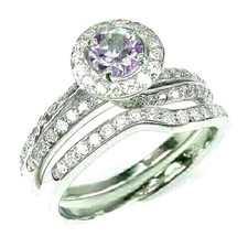 Silver Ring Amethyst Genuine Natural Mined Gems Solid Sterling Size P 1/2  US 8