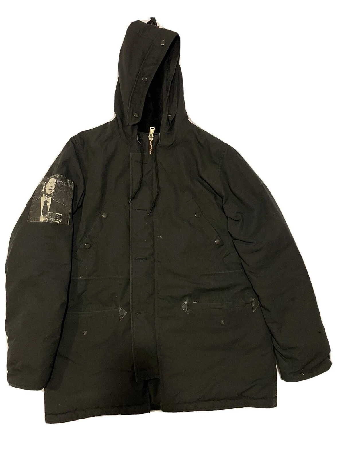 Veste parka noire Supreme Ronald Reagan NB3 taille L