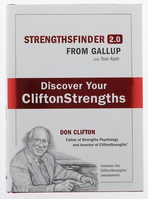 1st Edition Strengths Finder 2.0 Tom Rath 2007 Gallup. Clifton Strength Test HB
