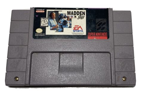 Super Nintendo (SNES) - Madden NFL '96 - Cartouche de jeu uniquement  - Photo 1/4