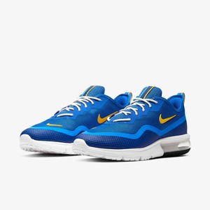 nike running air max sequent 4 trainers in white and gold