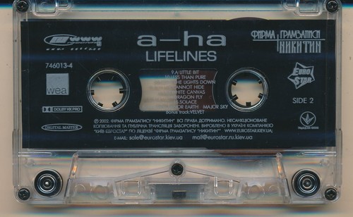 a-ha Lifelines 2002 Ukraine Licensed Cassette NM Rarity - Picture 4 of 6