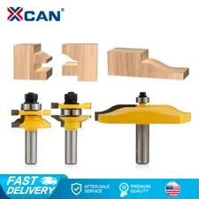 3Pcs Ogee Rail & Stile Router Bit 1/2 Inch Shank Wood Cove Raised Panel Tool Kit