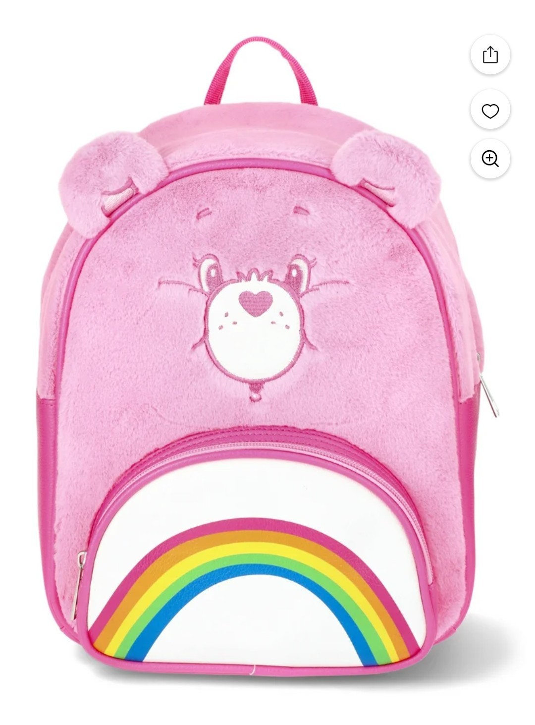Care Bears  Caring Rainbow Women's Plush Mini Backpack, Pink vintage retro NWT