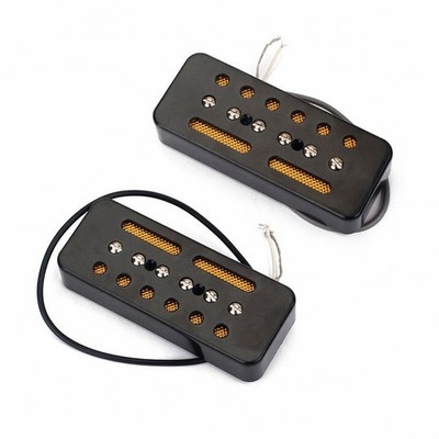 2 Stück P90 Tonabnehmer Vollkörper P90 Single Coil Tonabnehmer Slim für Gitarrenbauer
