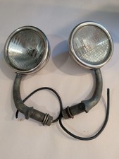 Vtg Pair 1928-1931 Ford Model A Cowl Parking Lights Stainless Steel Housing