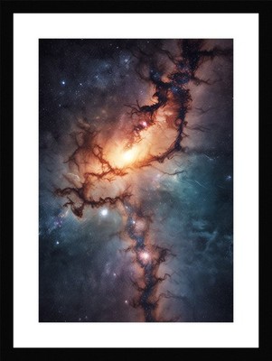 Lebendige Milchstraße Galaxie Gerahmtes Wandbild Poster Leinwanddruck Bild