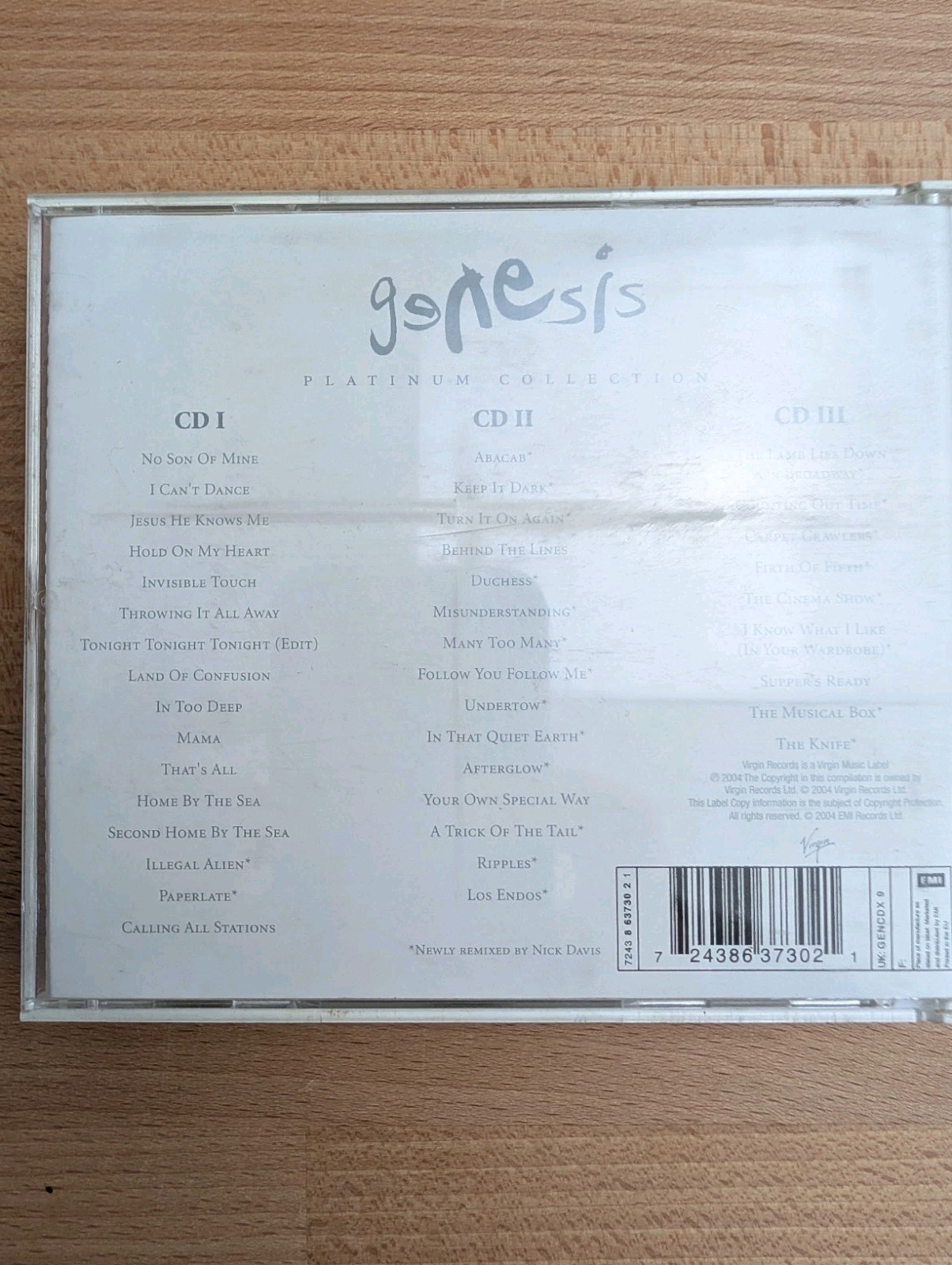 Genesis 'Platinum Collection' 2004 3x Disc CD Album Fatbox Virgin Records image 4