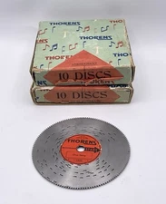 Vintage Thorens Music Box Discs/Made in Switzerland 2 Box Of 10 (20 Total)
