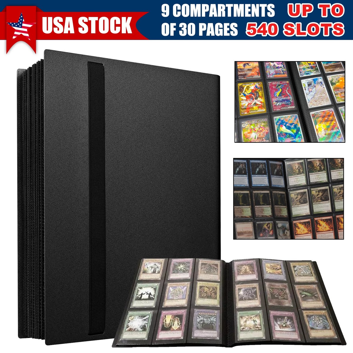 trading card binder card guard album 100 pages Baseball Card Binder-White Baseball Card Collector – RingBinderDepot.com