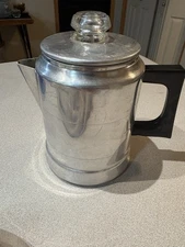 Vintage Comet Coffee Pot - 5 Cup Aluminum, Percolator w/Glass Knob ~Camping Home