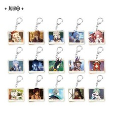 miHoYo Genshin Impact Keychain Acrylic Keyring Pendant Original Official Goods