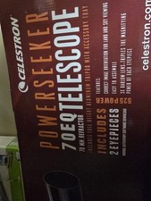 Celestron PowerSeeker 70EQ 3X Barlow Lens 10 Refractor Telescope