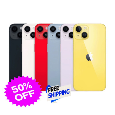 Apple iPhone 14 - 128/256/512GB - Midnight, Starlight - Unlocked - Free Shippin