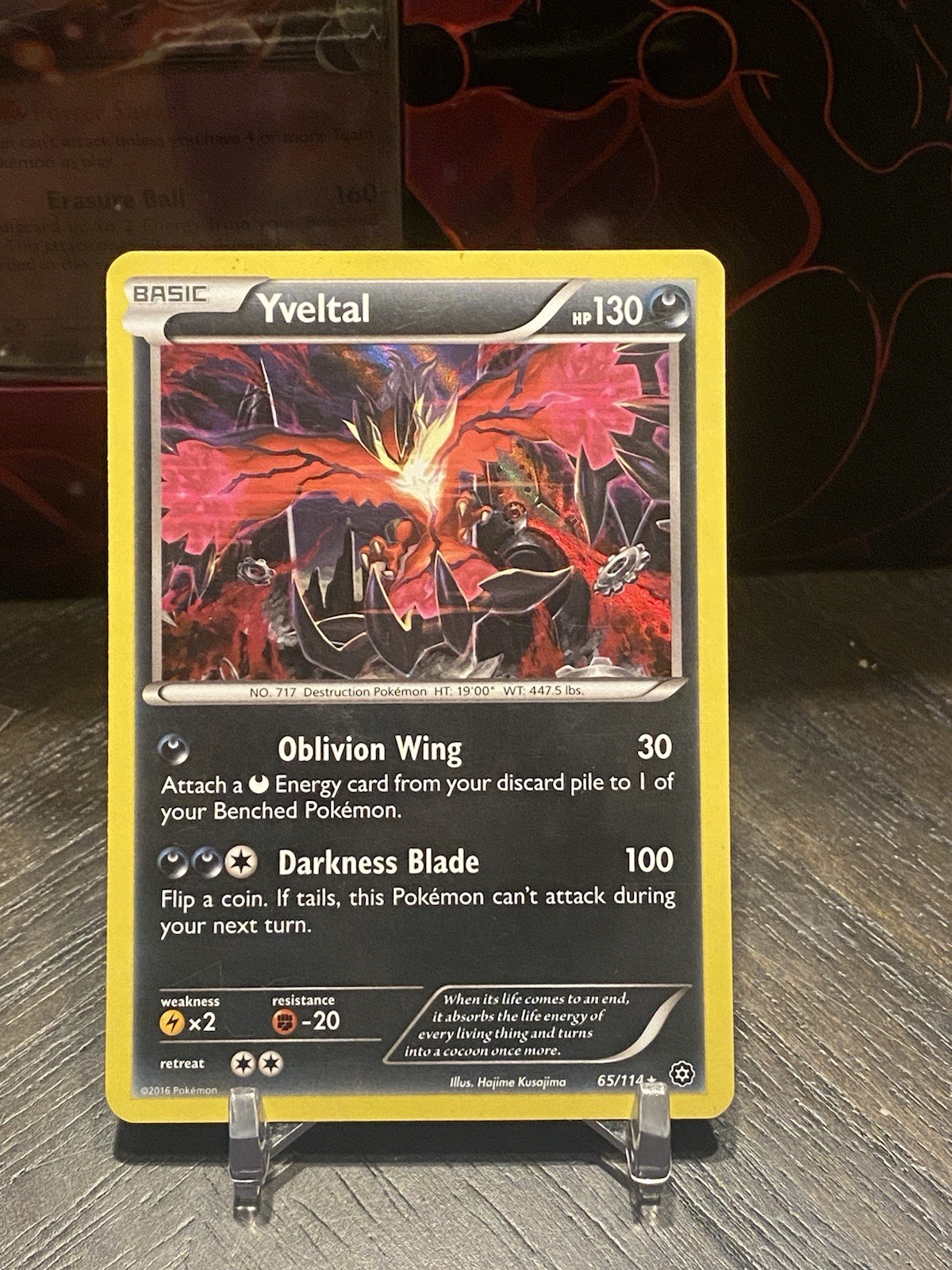 Yveltal 65/114 XY - Steam Siege Pokémon TCG Holo