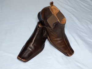 NWOB Giorgio Brutini Men\'s Leather Zip Up Ankle Boots in Rich Brown in Sz 13M Boots giorgio brutini brown - Gem main image 4