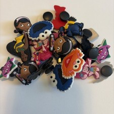 24 Assorted Croc Shoe Charms 24 Pieces Disney, Sesame Street
