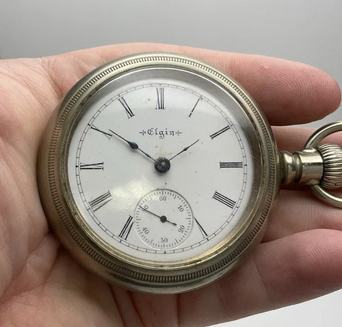 Elgin 1890s 11j 18s Grade 102 Pocket Watch - Silverode Case - Check It Out!