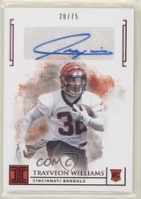 2019 Panini Impeccable Rookie Auto Red 20/75 Trayveon Williams #142 Auto fm0