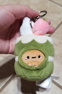 Smoko Matcha Cake Tayto Potato 3 Inch Plush Keychain Bag Charm