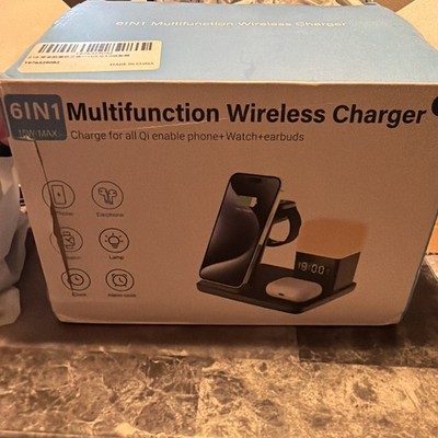6-in-1 Multifunction Wireless Charger - For Phone , Watches and Earbuds (B) 