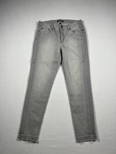 Lauren Ralph Lauren Premier Skinny Cropped Light Wash Grey Jeans Womens Size 6