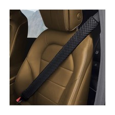 Extra Long Car Seat Belt Cover, 2PCS Soft Vehicle Seatbelt Shoulder Black
