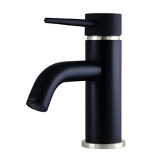 Kingston Brass LS822.NYL New York 1.2 GPM 1 Hole Bathroom Faucet - Black
