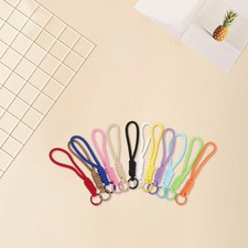 12 Pcs Woven Jewelry Materials Phone Wrist Lanyard String Colored Strap
