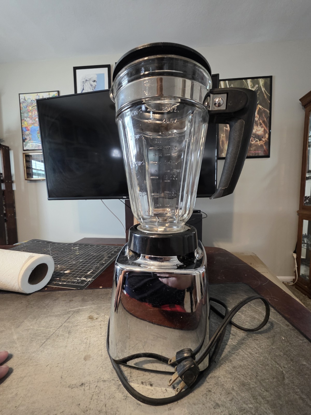 Vintage Sunbeam Custom Deluxe Blender , Chrome, Model 300, Tested/works