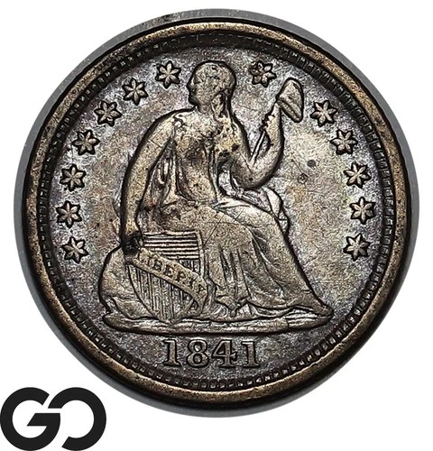 1841-O Seated Liberty Half Dime, Choice VF++ New Orleans Issue