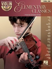 Elementary Classics Violin Play-Along Vol 26 Classical Sheet Music Book CD