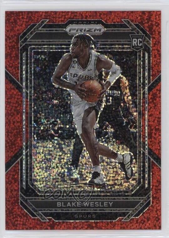 2022-23 Panini Prizm Red Sparkle Prizm Blake Wesley #264 14mt