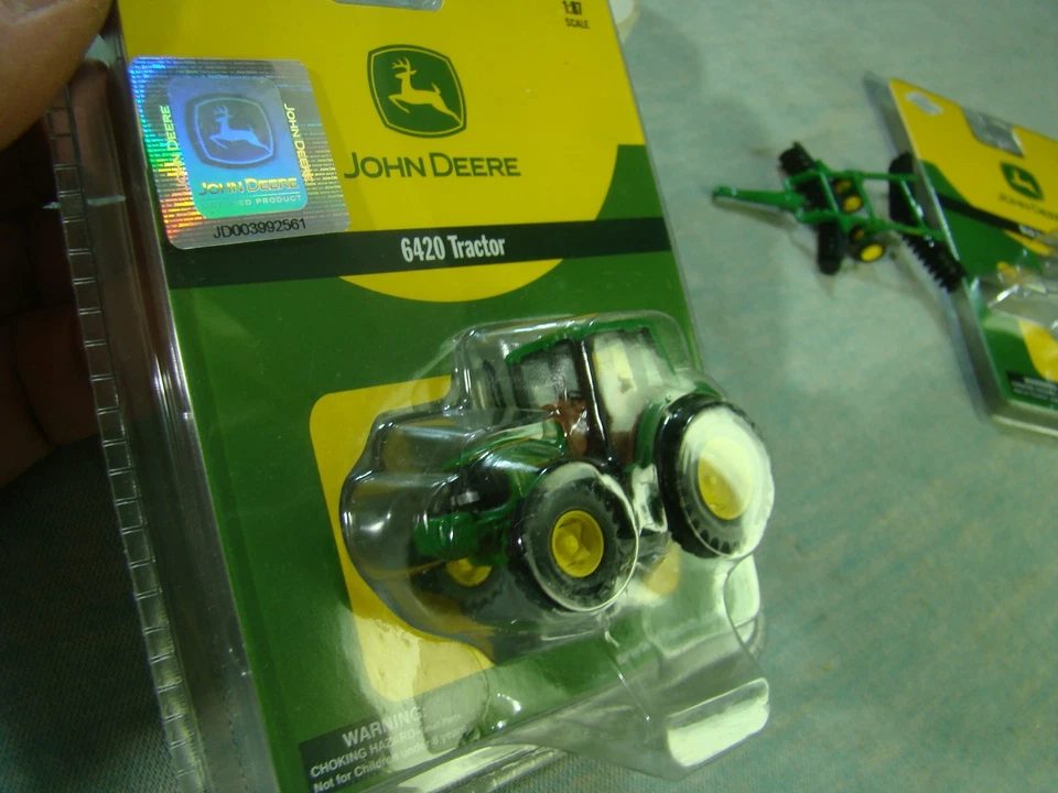 Athearn 1/87 John Deere 6420 Tractor HO Scale #7703 New in Package, PLUS Disk! - Image 2 of 4