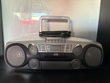 JVC RC-BM5 Boombox AM/FM Cassette, CD, MP3 NO REMOTE, READ, TESTED