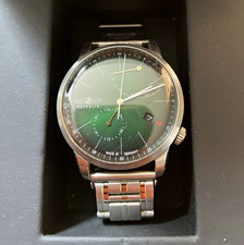 Zeppelin Flatline 8368-2 Automatik Herrenuhr grün, Edelstahl, Sichtboden …