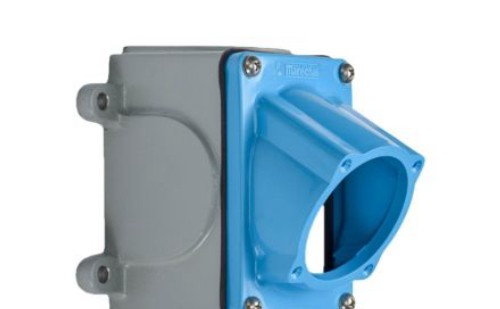 712C3N05 Meltric Plugs & Receptacles Metal Box w/Nylon Angle, 1/2in.NPT Entry