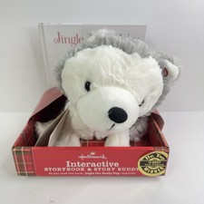 2010 Hallmark Story Buddy Jingle All The Way Plush Husky Dog Book Needs Battery