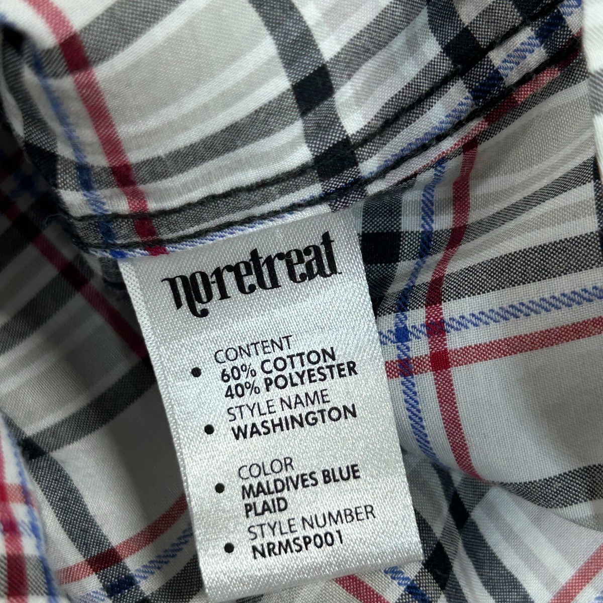 Chemise à Carreaux Manches Longues No Retreat - Homme 2XL - État Très Bon